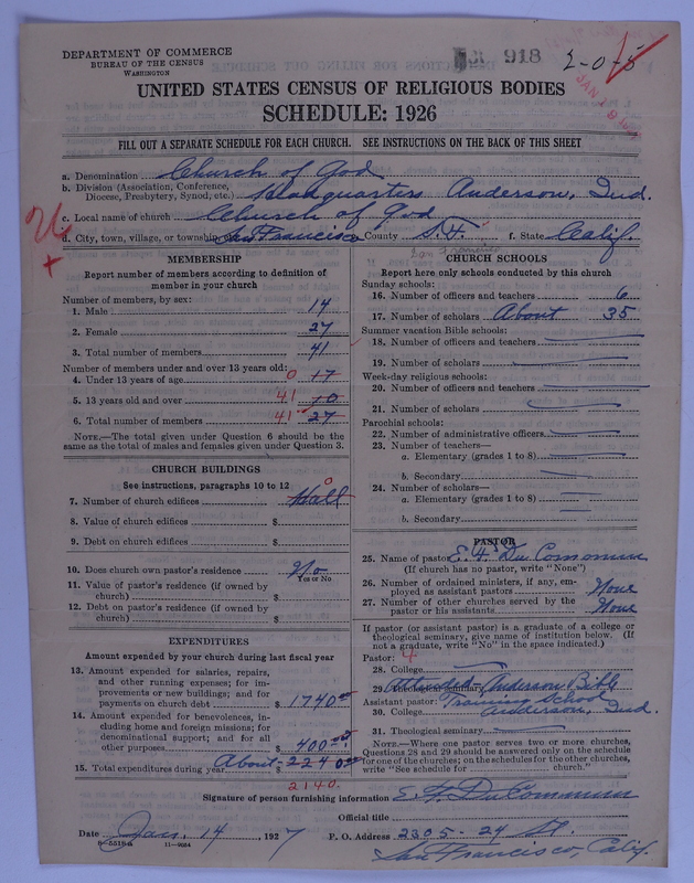 Scan of Church of God (Headquarters, Anderson, Ind.): 918