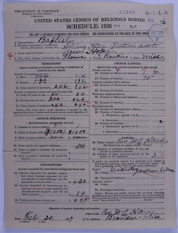 Scan of Negro Baptists: 12453