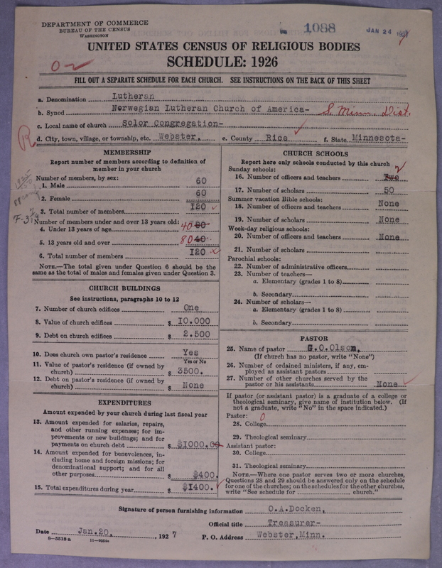 Scan of Norwegian Lutheran Church of America: 1088
