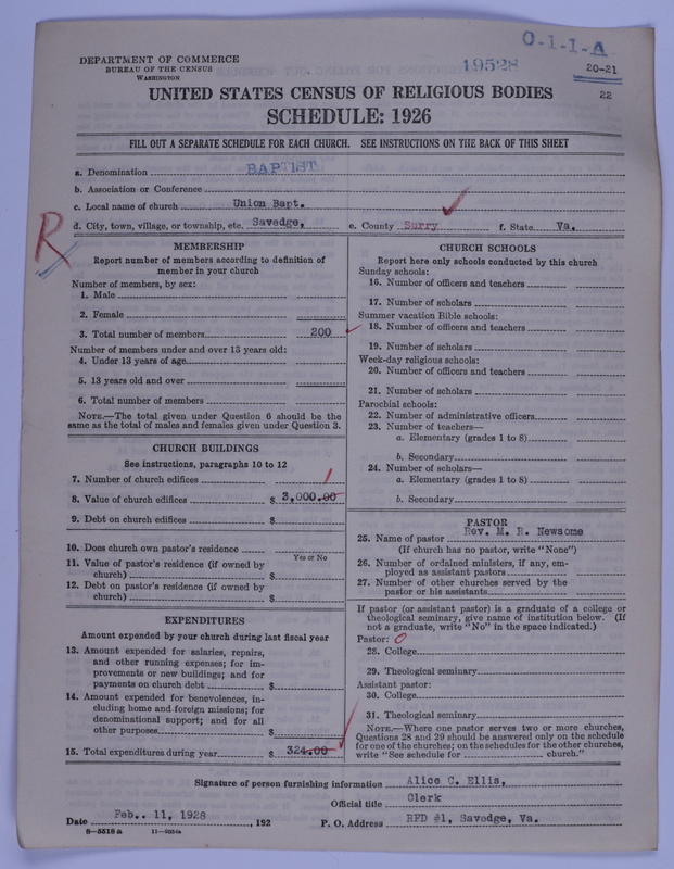 Scan of Negro Baptists: 19528
