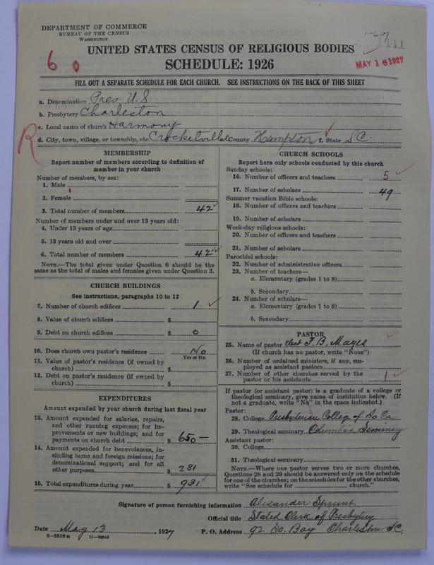 Scan of Presbyterian Church in the United States: 1441