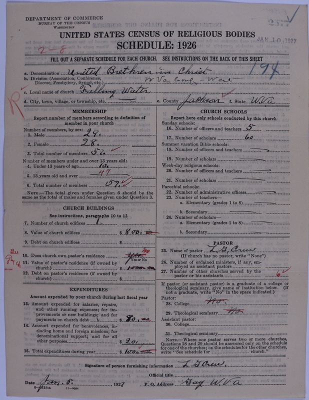 Scan of Church of the United Brethren in Christ: 2577