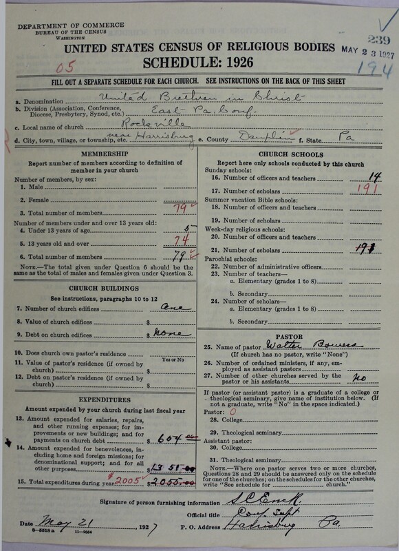 Scan of Church of the United Brethren in Christ: 239