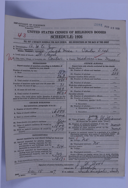 Scan of African Methodist Episcopal Zion Church: 2181