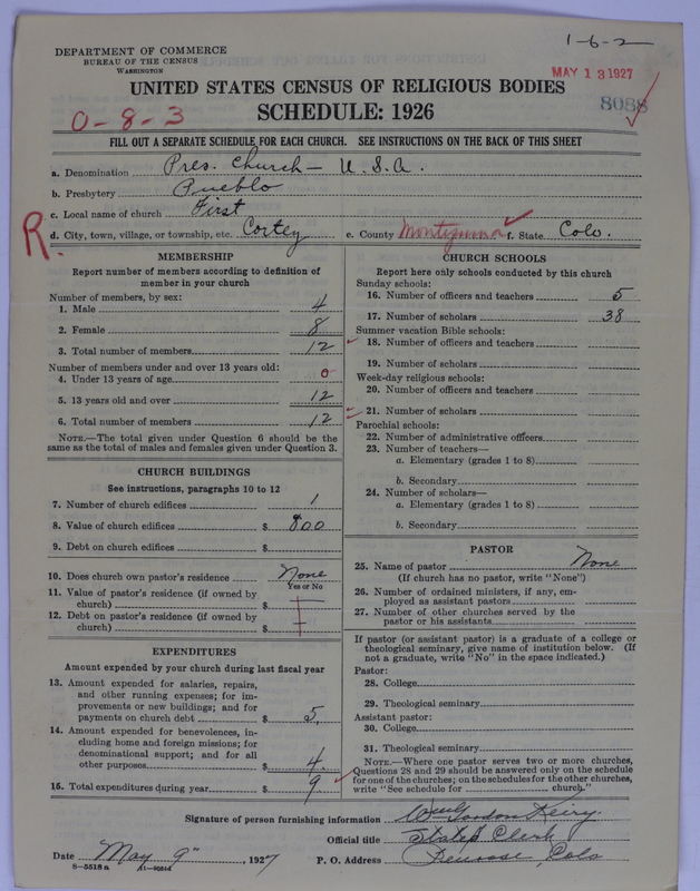 Scan of Presbyterian Church in the United States of America: 8088