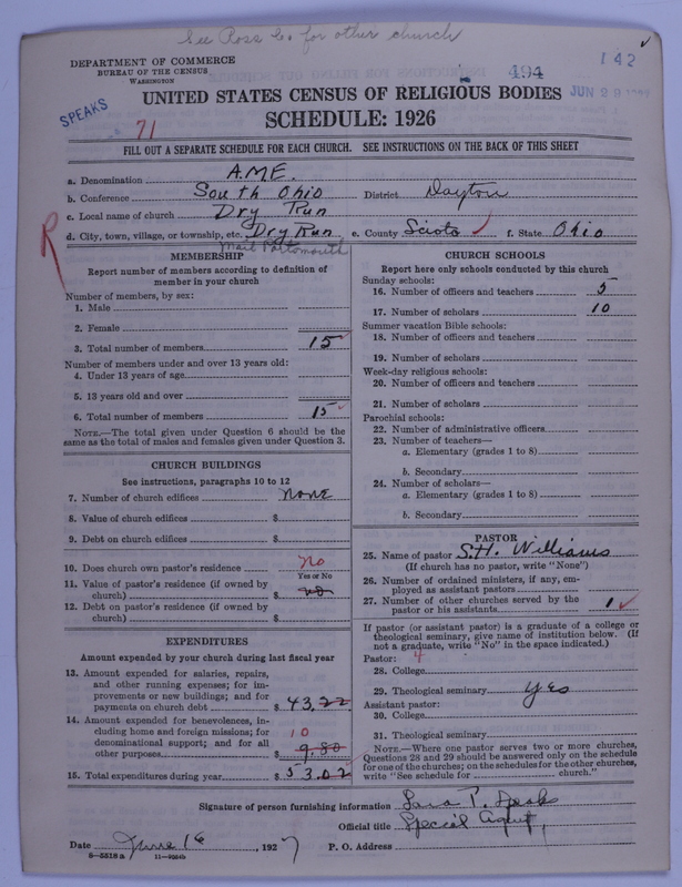Scan of African Methodist Episcopal Church: 494
