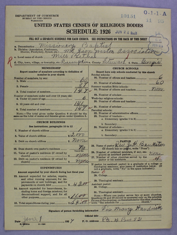 Scan of Negro Baptists: 10151