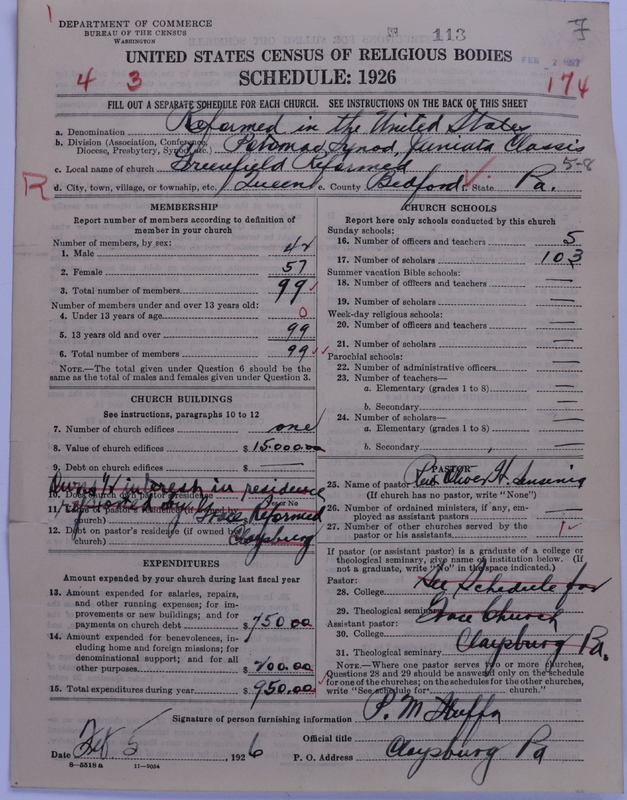 Scan of Reformed Church in the United States: 113