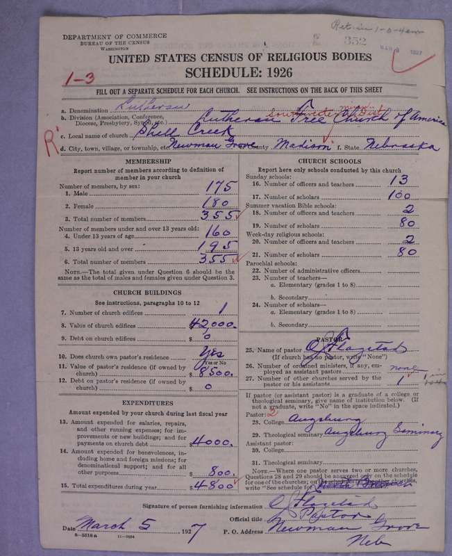 Scan of Lutheran Free Church: 352