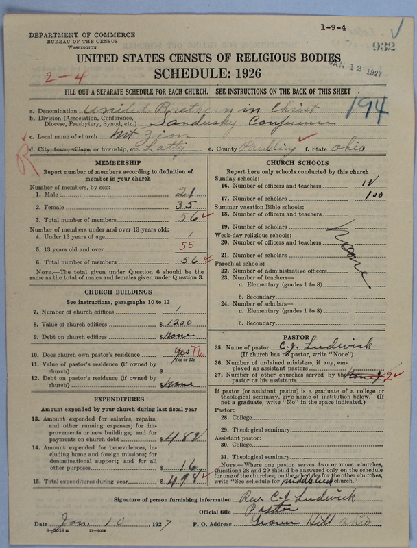Scan of Church of the United Brethren in Christ: 932