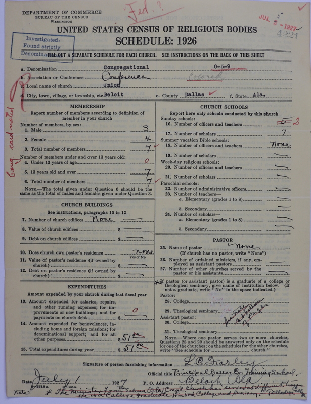 Scan of Congregational Churches: 4221