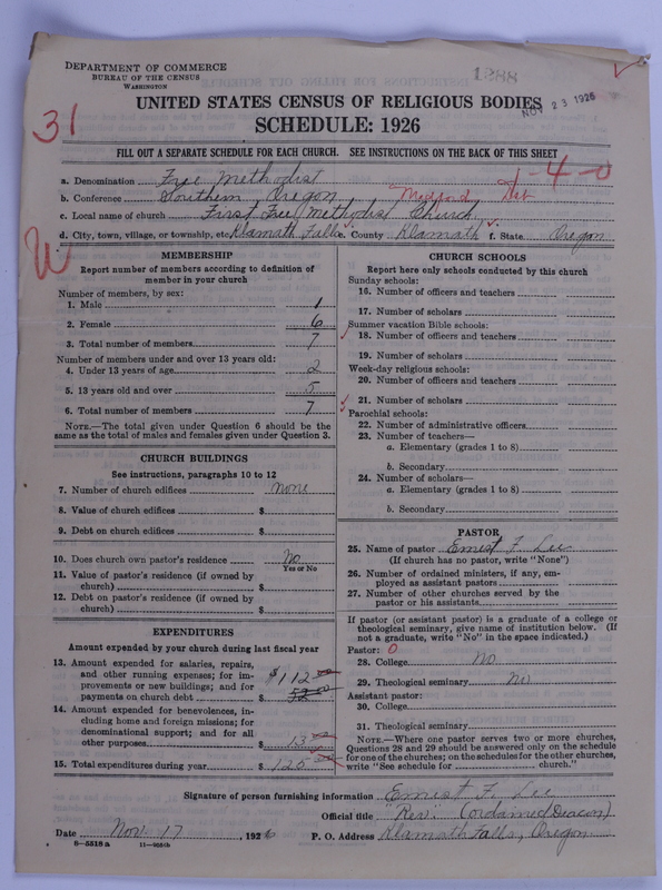 Scan of Free Methodist Church of North America: 1288