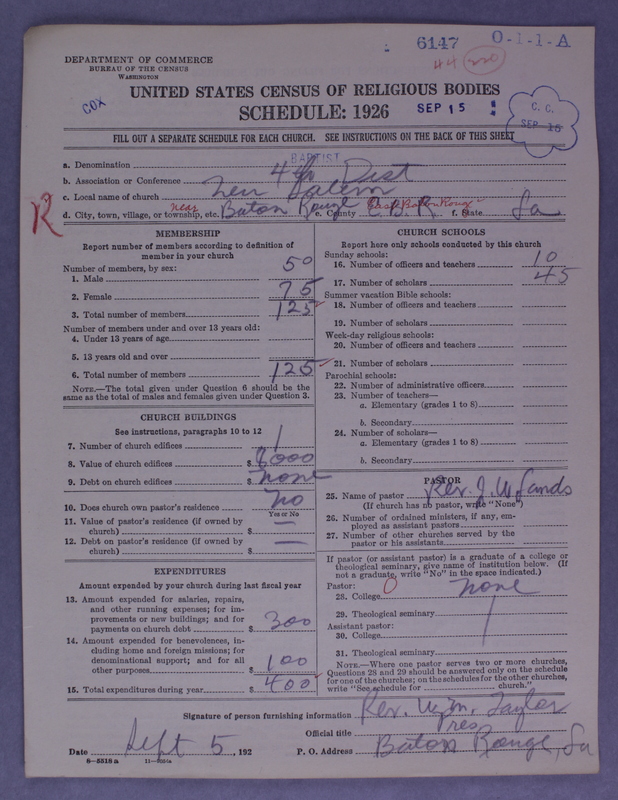 Scan of Negro Baptists: 6147