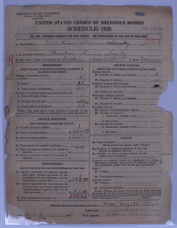 Scan of Church of Christ, Scientist: 953