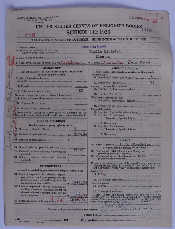 Scan of Church of the Nazarene: 1183