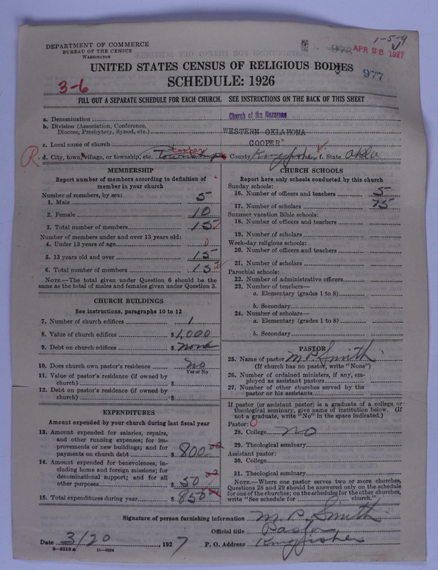 Scan of Church of the Nazarene: 977