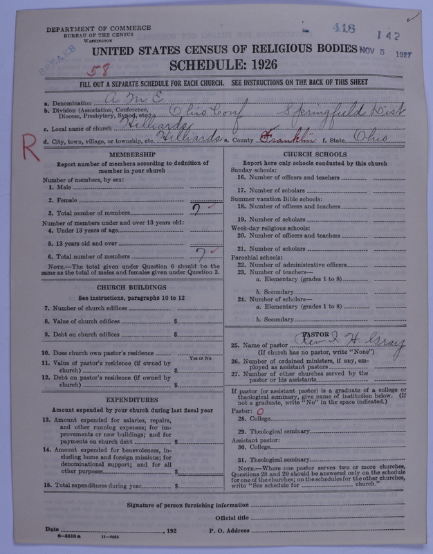 Scan of African Methodist Episcopal Church: 418
