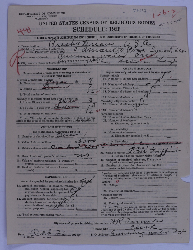 Scan of Presbyterian Church in the United States of America: 7624