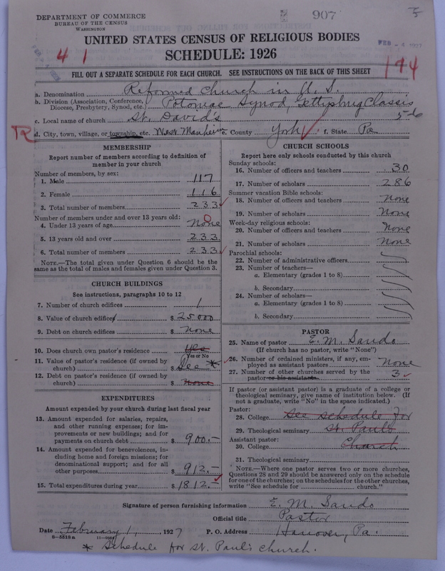 Scan of Reformed Church in the United States: 907