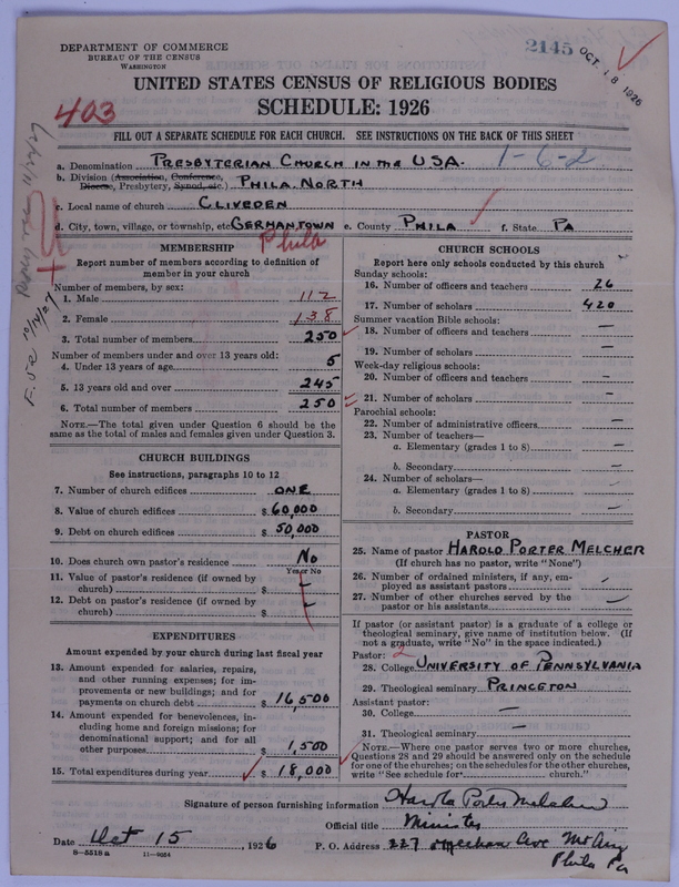 Scan of Presbyterian Church in the United States of America: 2145