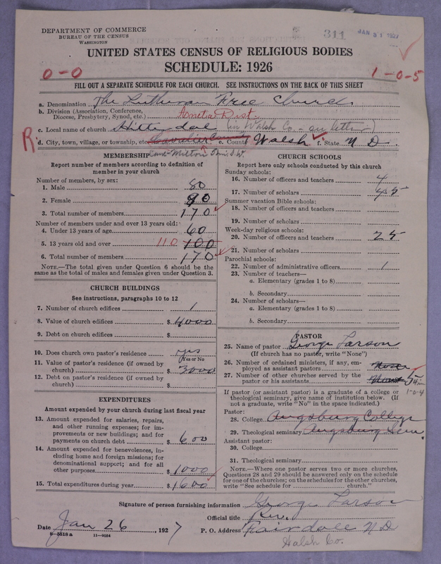 Scan of Lutheran Free Church: 311