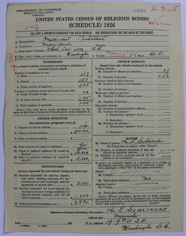 Scan of Methodist Protestant Church: 1037