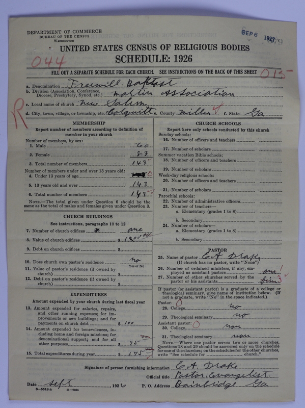 Scan of Free Will Baptists: 579