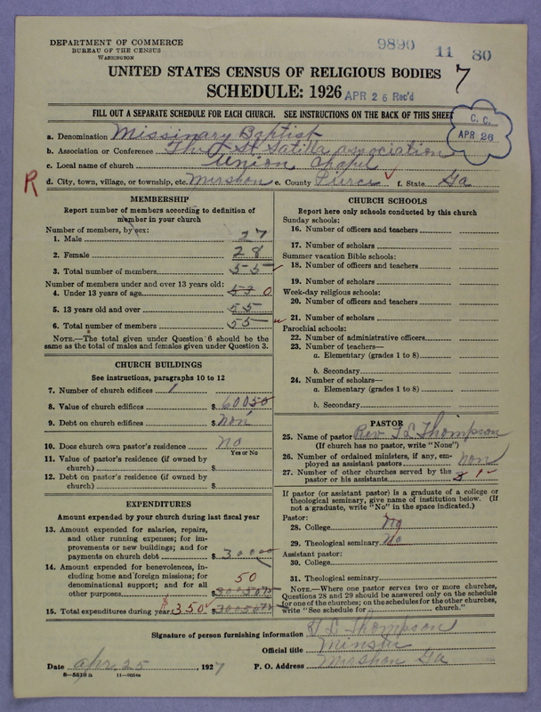Scan of Negro Baptists: 9890