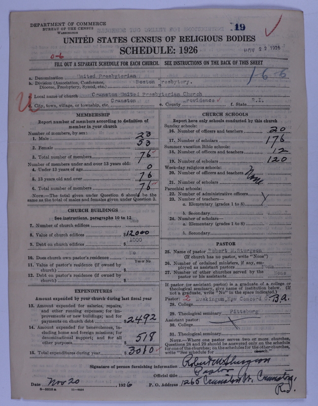 Scan of United Presbyterian Church of North America: 19