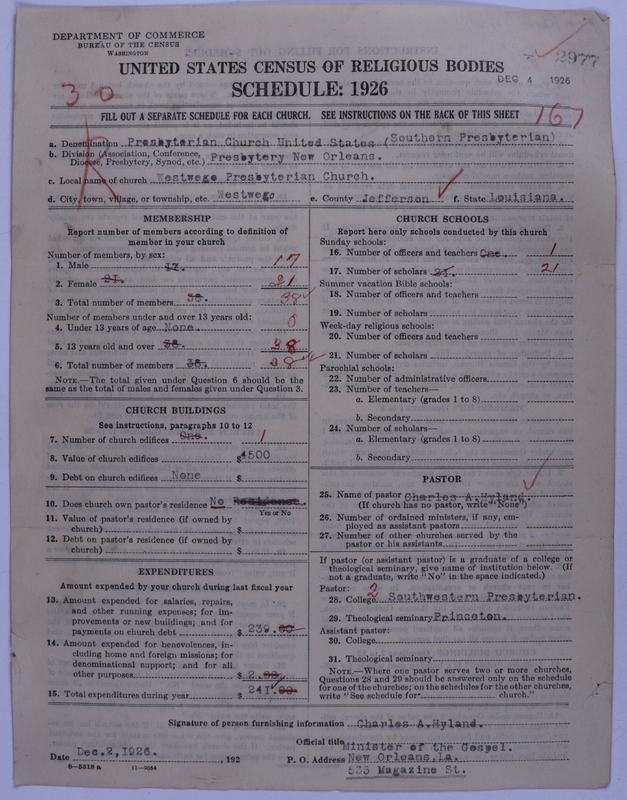 Scan of Presbyterian Church in the United States: 2977
