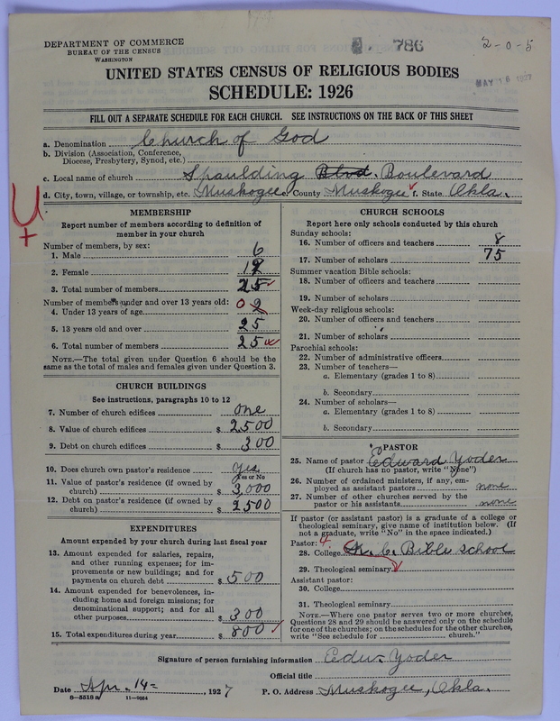 Scan of Church of God (Headquarters, Anderson, Ind.): 786