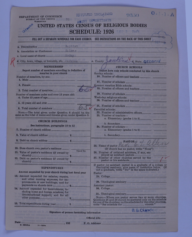Scan of Negro Baptists: 9350