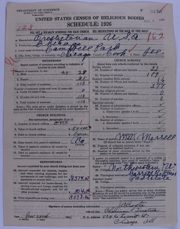 Scan of Presbyterian Church in the United States of America: 3475