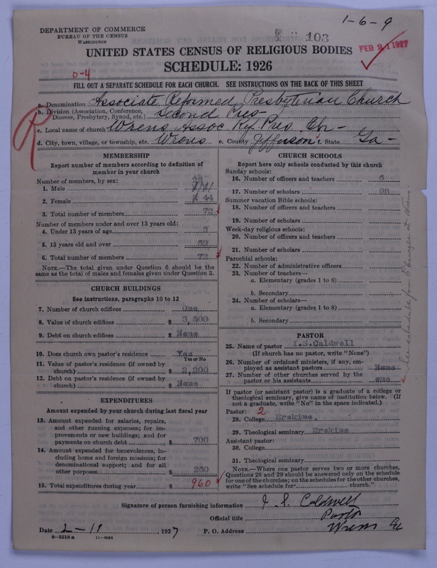Scan of Associate Reformed Presbyterian Church: 103