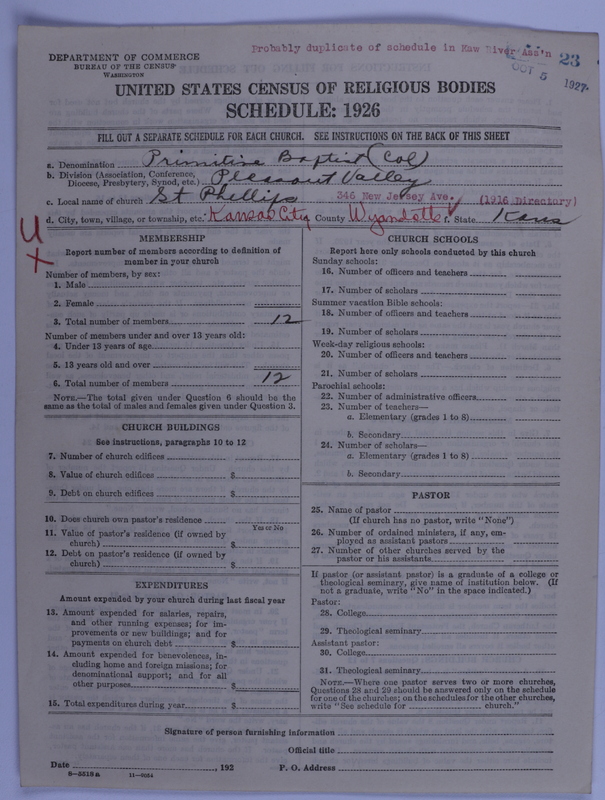 Scan of Colored Primitive Baptists: 23