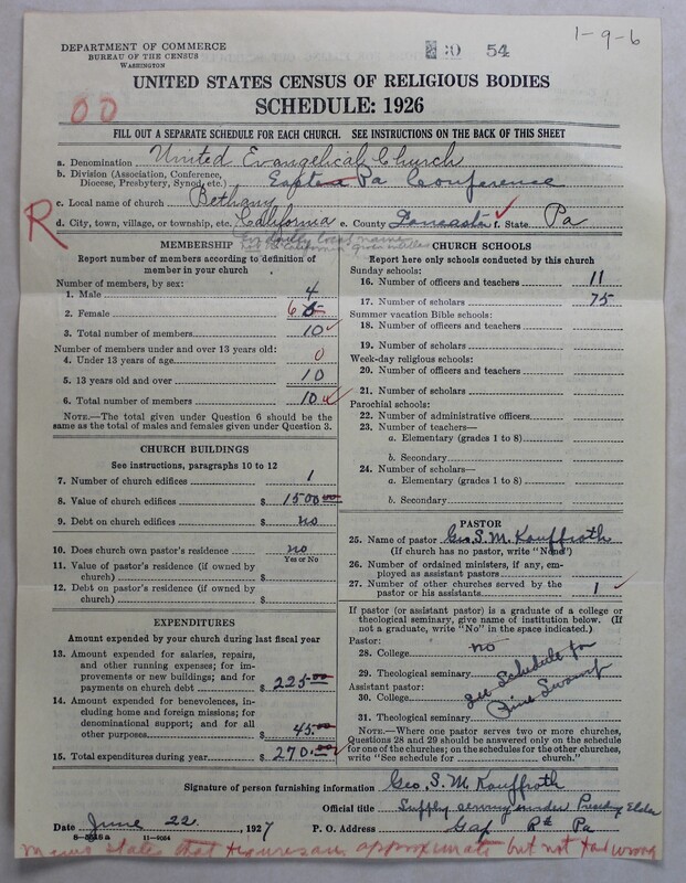 Scan of Evangelical Congregational Church: 54