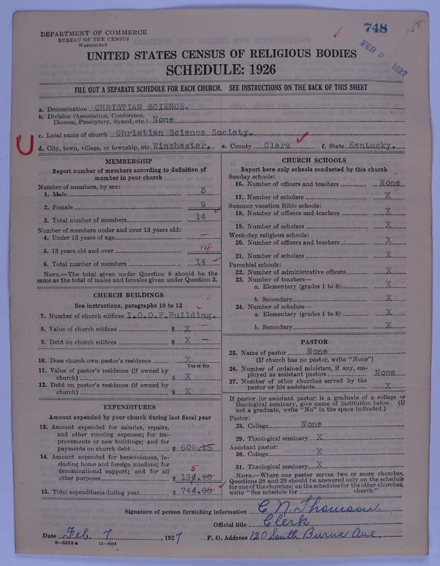 Scan of Church of Christ, Scientist: 748