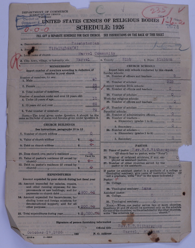 Scan of Presbyterian Church in the United States of America: 7074