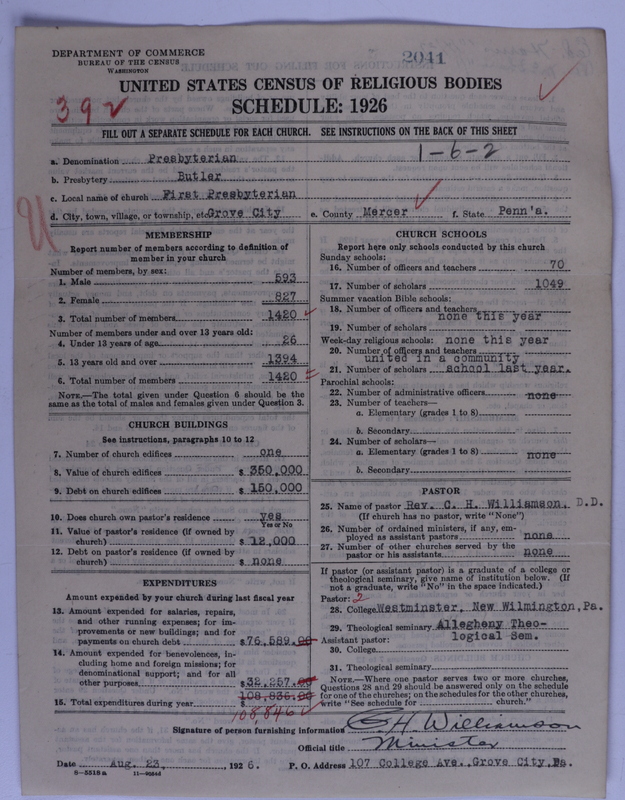 Scan of Presbyterian Church in the United States of America: 2041