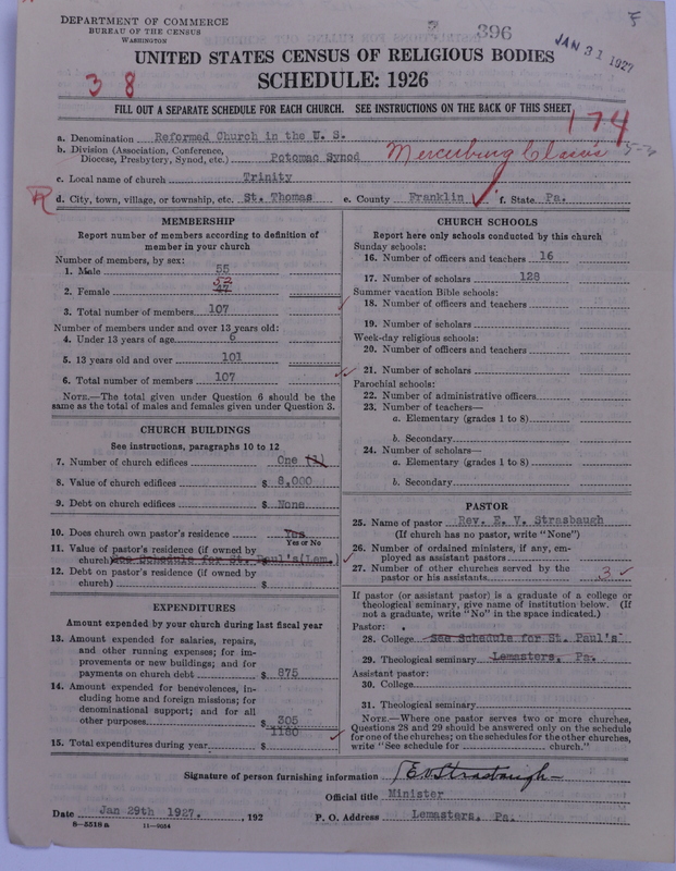 Scan of Reformed Church in the United States: 396