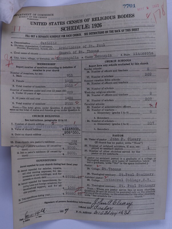 Scan of Roman Catholic Church: 7701