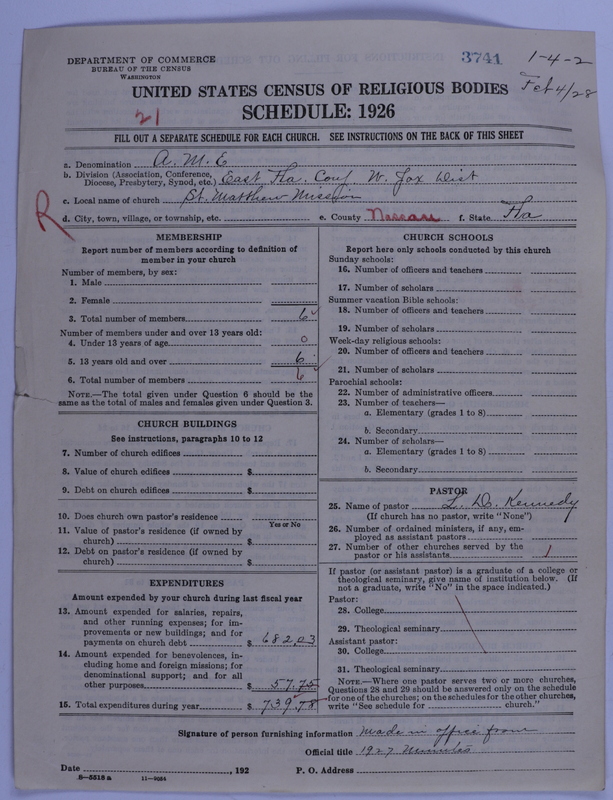 Scan of African Methodist Episcopal Church: 3741