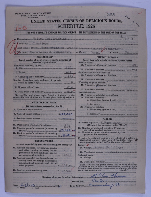 Scan of United Presbyterian Church of North America: 368