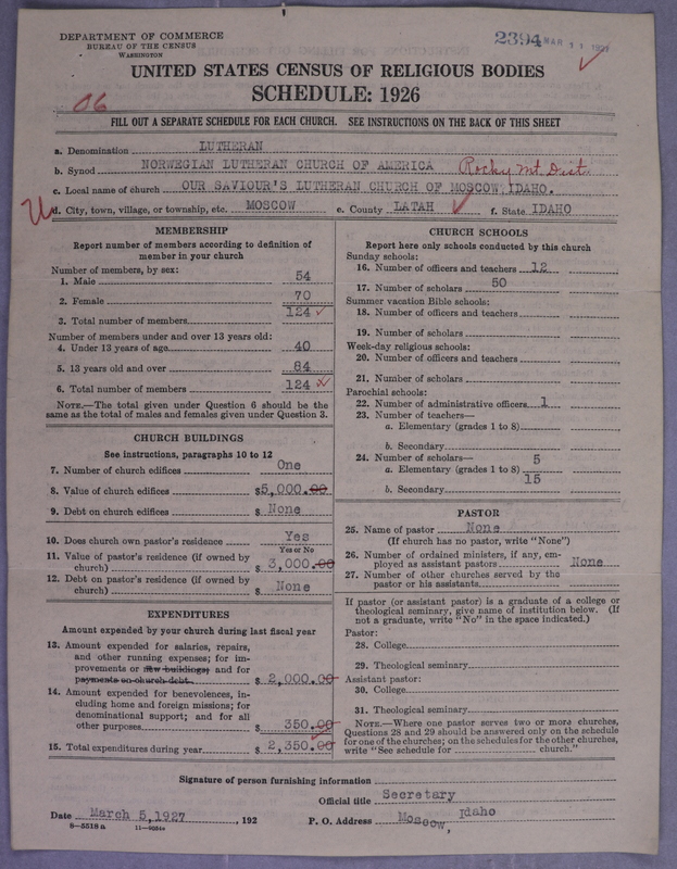 Scan of Norwegian Lutheran Church of America: 2395