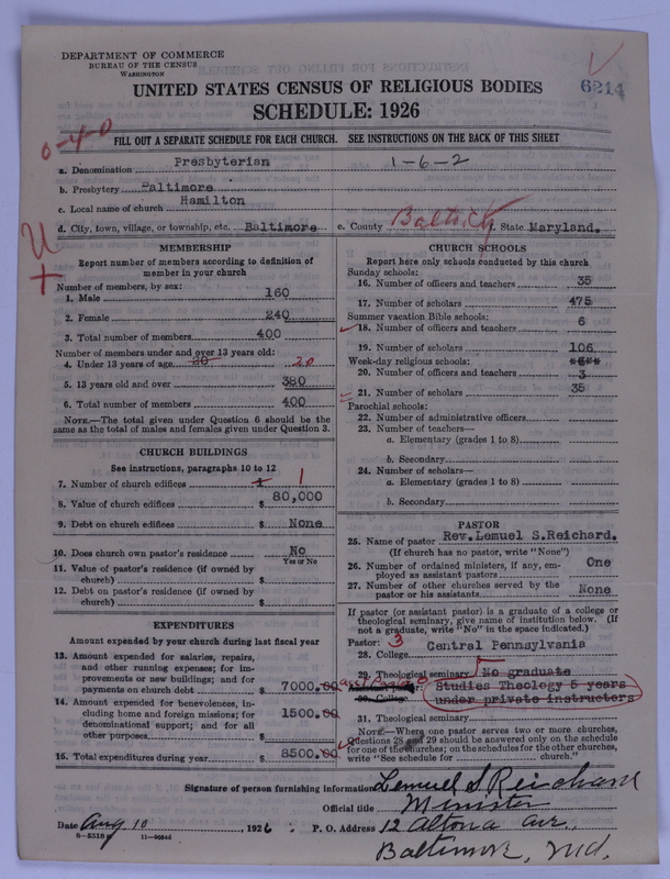 Scan of Presbyterian Church in the United States of America: 6214