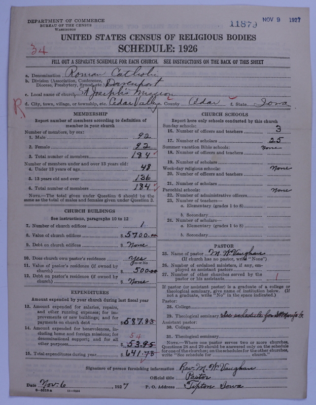 Scan of Roman Catholic Church: 11879