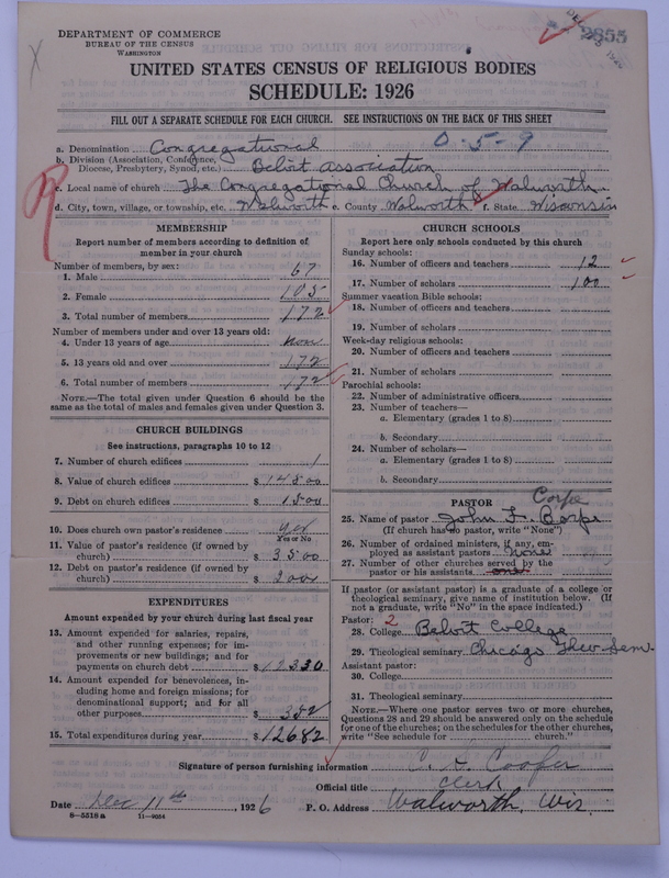 Scan of Congregational Churches: 2855