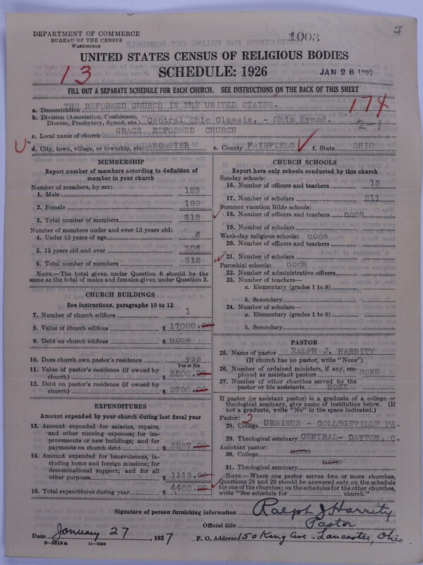 Scan of Reformed Church in the United States: 1003