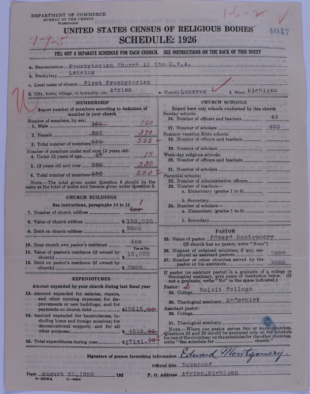 Scan of Presbyterian Church in the United States of America: 4047