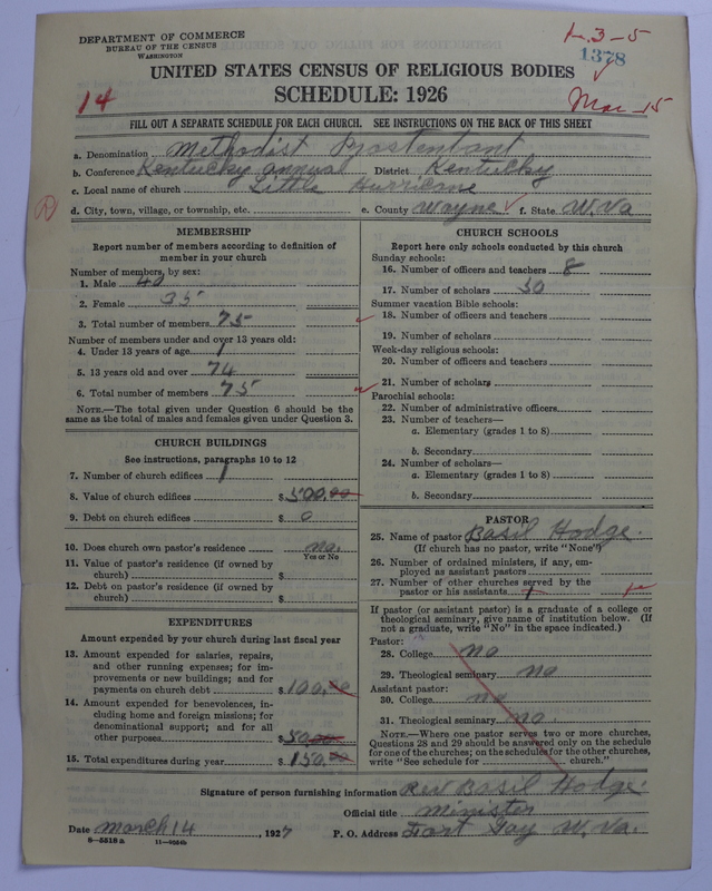 Scan of Methodist Protestant Church: 1378